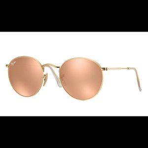 Ray Ban Round Flash Lense Sunglasses